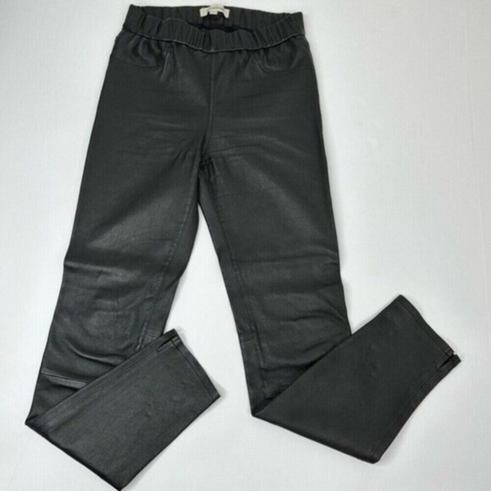 Madewell Womens Black Leather Pull On Leggings Pants Size 27